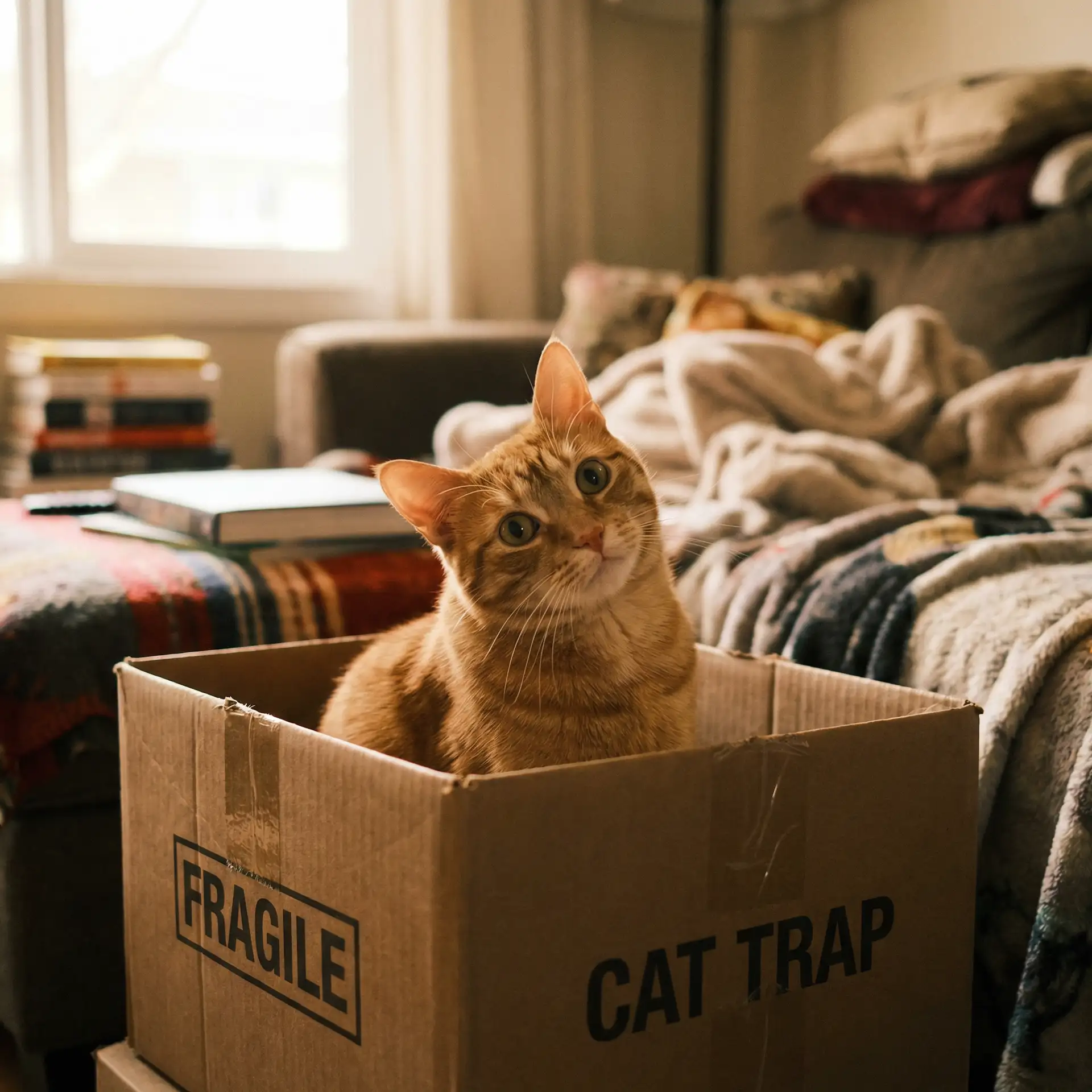 橘猫躲在纸箱里 - 波多野结衣番号大全